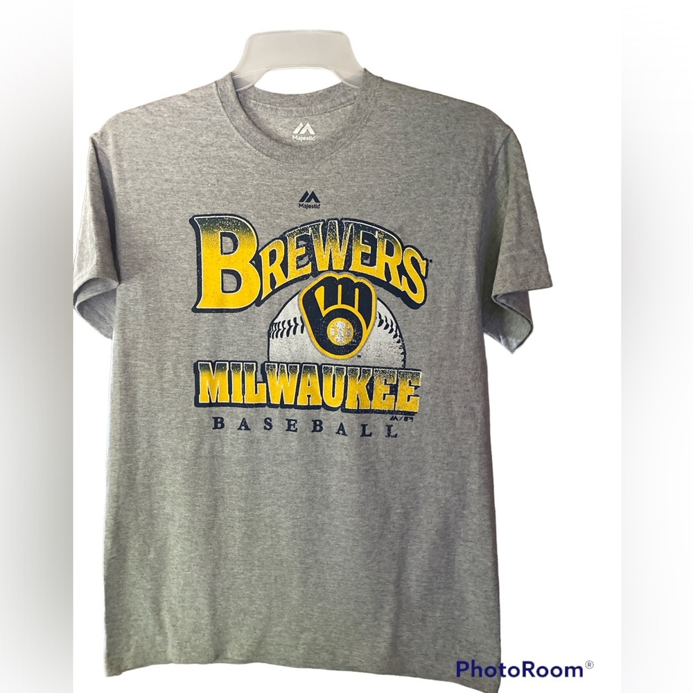 Milwaukee Brewers baseball T-shirt adult mens size medium